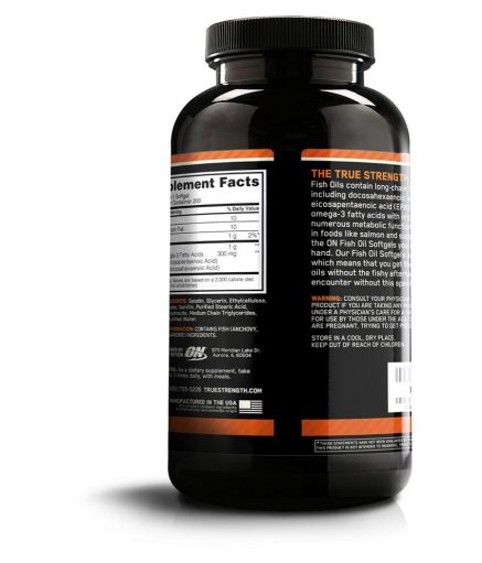 Optimum Nutrition (ON) Fish Oil 300mg Capsule - FITBYNET.COM