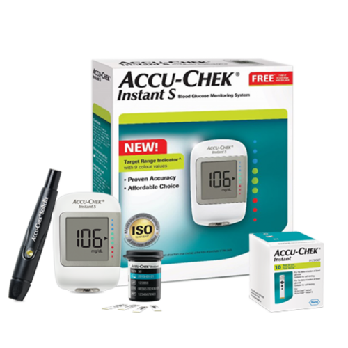 New Accu Chek Instant S Blood Glucose Meter - FITBYNET.COM