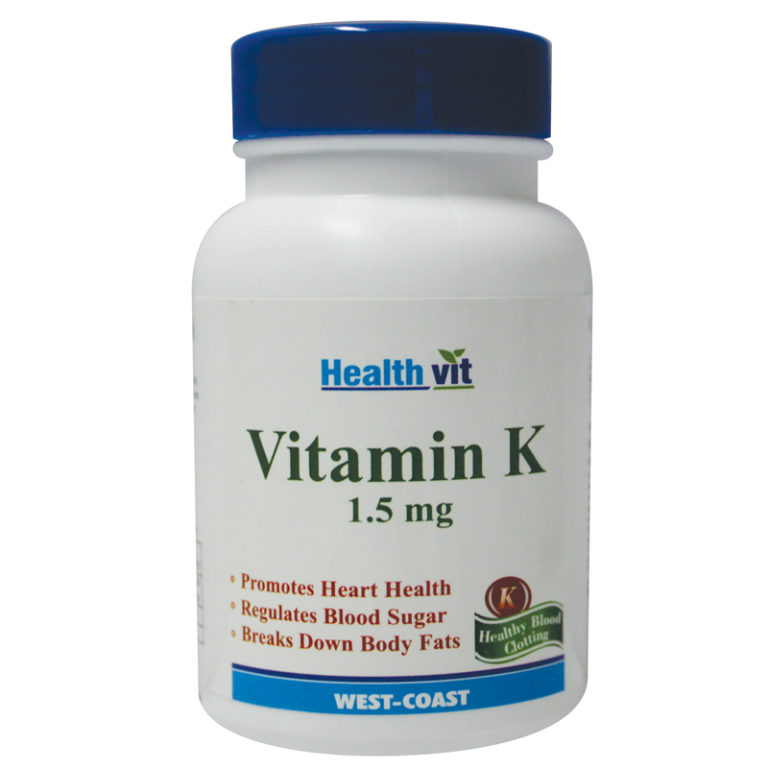 HealthVit Vitamin K 1.5mg Capsule - FITBYNET.COM