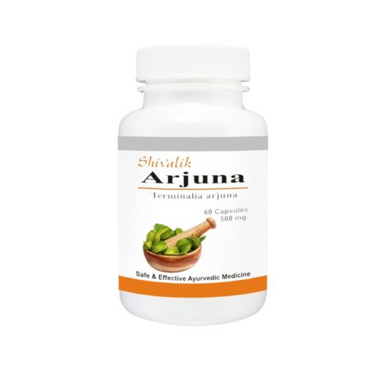 Shivalik Herbals Arjuna-Terminalia arjuna 500mg Capsule - FITBYNET.COM