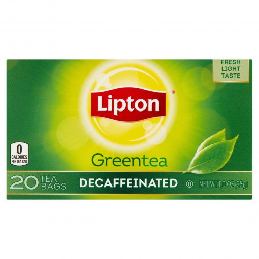 Lipton Green Tea Bags, Decaffeinated 20 ct - FITBYNET.COM