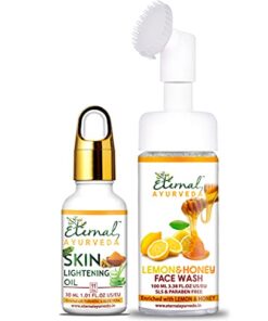 Eternal Ayurveda Lemon & Honey Face Wash 100ml+Skin lightening Oil 30ml